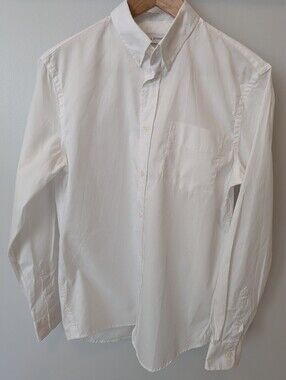 National Standards Men's White Button-Down Shirt